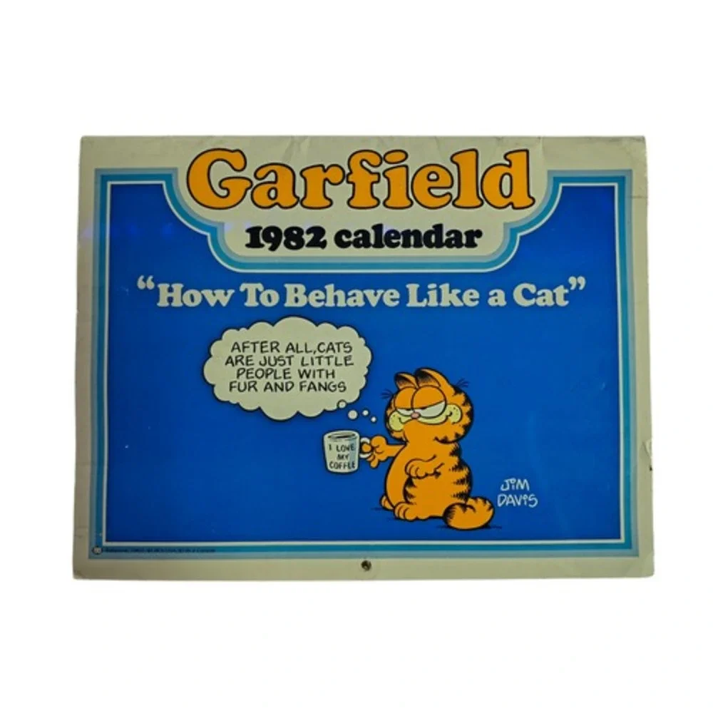 1982 Ballantine Garfield How To Behave Like A Cat Calendar